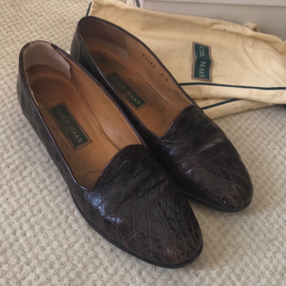 🔥Vintage Crocodile loafers!!🔥